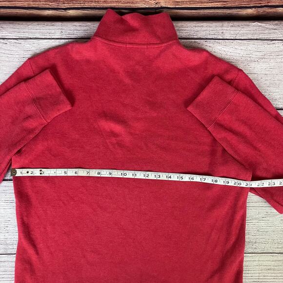 Polo Ralph Lauren Red Quarter Zip Pullover - Picture 4 of 7